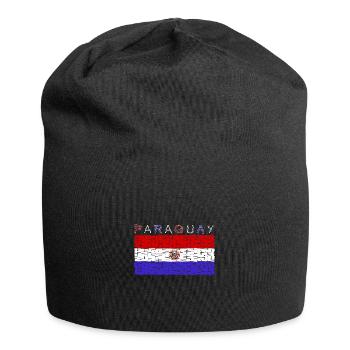 Paraguay flag - Jersey Beanie - black - Front