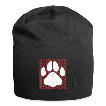Dog Papa Dogs Master Dog Owner Gift - Jersey Beanie - black - Front
