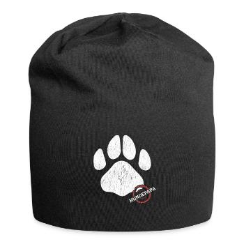Dog Papa Master Dog Owner Dogs Gift - Jersey Beanie - black - Front