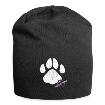 Hundemama Frauchen Hundebesitzerin Geschenk - Jersey-Beanie - Schwarz - Vorne
