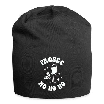 Prosec Ho Ho Ho Lustige Weihnachts-Trinkparty - Jersey-Beanie - Schwarz - Vorne