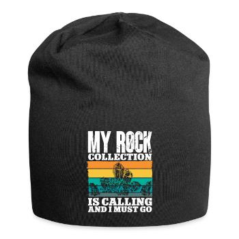 Rockhound Geology Rock Collecting Stone Collectors - Jersey Beanie - black - Front