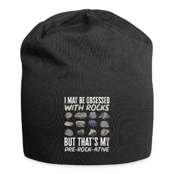 Rockhound Geology Rock Collecting Stone Collectors - Jersey Beanie - black - Front