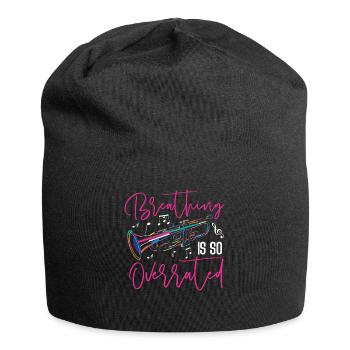 La respiration du trompettiste est tellement - Bonnet en jersey - noir - Devant
