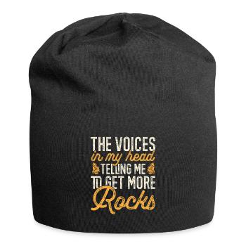 Rockhound Geology Rock Collecting Stone Collectors - Jersey Beanie - black - Front