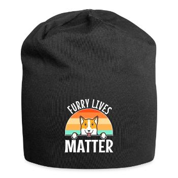 Furry lives matter - Jersey-Beanie - Schwarz - Vorne