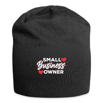 Kleinunternehmer Besitzer Gründer CEO - Jersey-Beanie - Schwarz - Vorne
