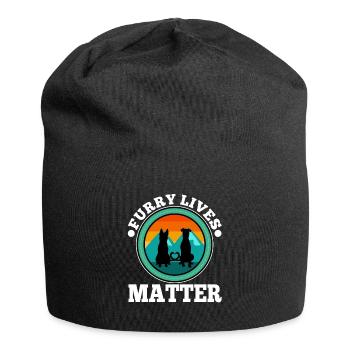 Furry lives matter - Jersey-Beanie - Schwarz - Vorne