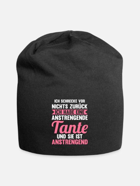 Patinntante Patin Tante - Jersey-Beanie - Schwarz