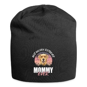 Beautiful design for a dog mom - Jersey Beanie - black - Front