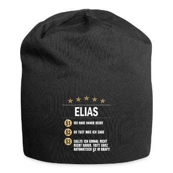 Elias Always Right Name Day - Jersey Beanie - black - Front