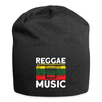 Reggae Music Jamaica Rastafari - Jersey Beanie - black - Front