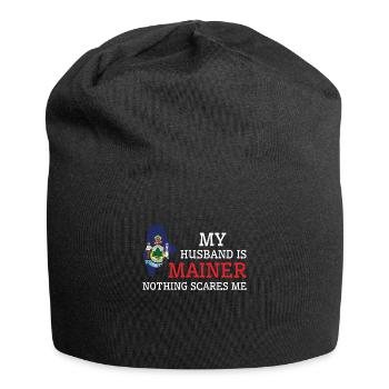 Nichts macht mir Angst Mainer Husband Maine - Jersey-Beanie - Schwarz - Vorne