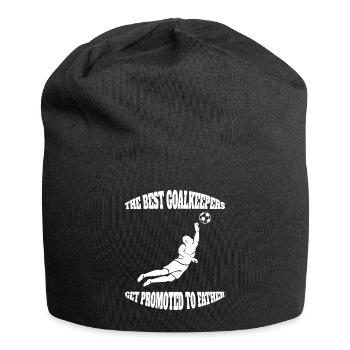Torwart Spruch Papa Tormann Vater Fußball Torhüter - Jersey-Beanie - Schwarz - Vorne