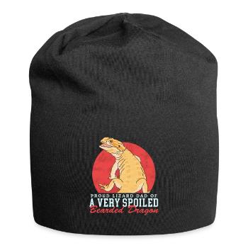 Bartagame Papa | Bearded Dragons Reptiles Gift - Bonnet en jersey - noir - Devant