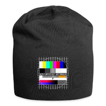 Testbild Error 404 Kostüm Nicht Gefunden Karneval - Jersey-Beanie - Schwarz - Vorne