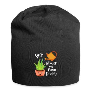 Yes All Over My Face Daddy Aloe Vera Pflanzen - Jersey-Beanie - Schwarz - Vorne