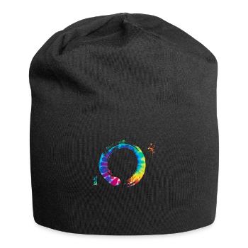 Bonsai Zen Enso Circle Yoga - Jersey Beanie - black - Front