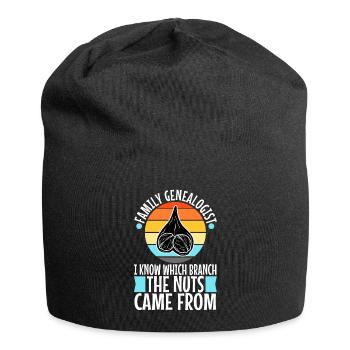 Family genealogist i know which branch the nuts - Jersey-Beanie - Schwarz - Vorne