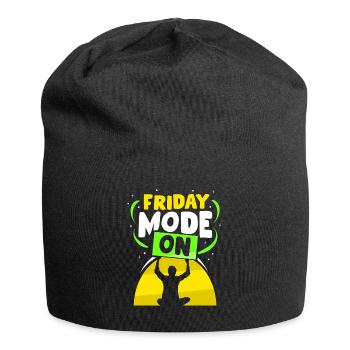 Mode vendredi Un vendredi sarcastique enfin - Bonnet en jersey - noir - Devant