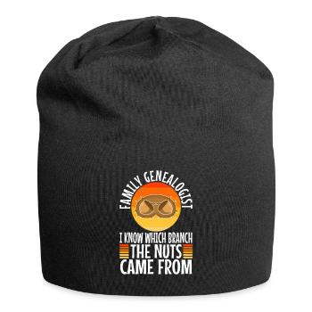 Family genealogist i know which branch the nuts - Jersey-Beanie - Schwarz - Vorne