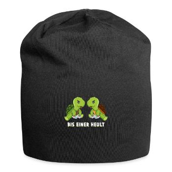 Bis Einer Heult Gamer Schildkröte - Jersey-Beanie - Schwarz - Vorne