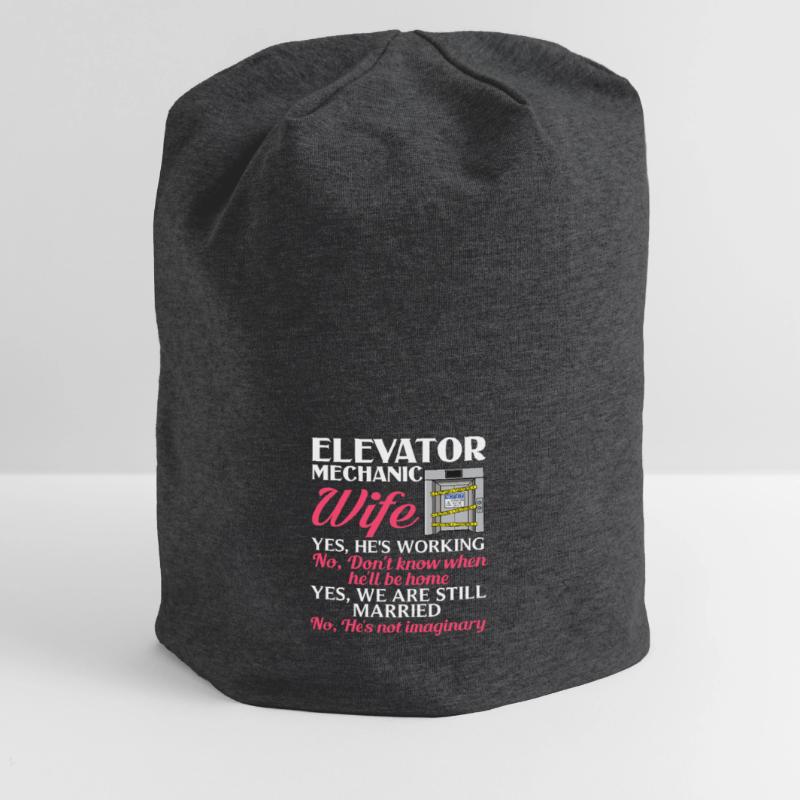 Elevator Elevator System Technician Woman Elevator Elevator Jersey Beanie