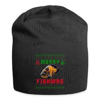 Oscar Fish Monster Fish Keeper Weihnachtspullover - Jersey-Beanie - Schwarz - Vorne