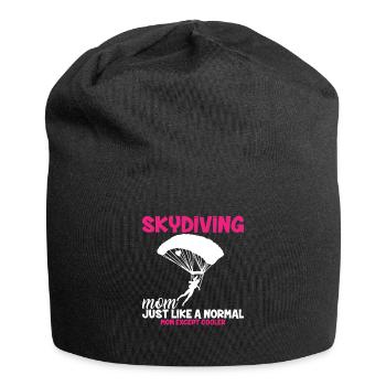 Skydiving Mom Fallschirm - Jersey-Beanie - Schwarz - Vorne