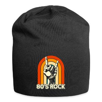 Vintage Retro 80s Rock Pommesgabel - Jersey-Beanie - Schwarz - Vorne