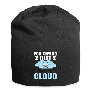 For Crying Out Cloud Meteorologist Storm - Jersey Beanie - black - Front