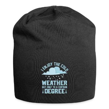 I Enjoy The Cold Weather Meteorology - Jersey Beanie - black - Front