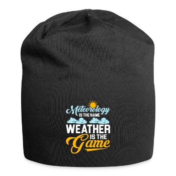 Meteorology Is The Name Weather Is The Game Meteor - Jersey Beanie - black - Front