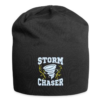 Storm Chaser Meteorologist Meteorology - Jersey Beanie - black - Front