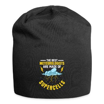 The Best Meteorologists Are Made of Supercells Met - Jersey Beanie - black - Front
