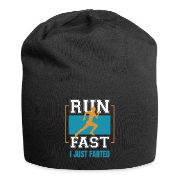 Lustiges Marathon Läufer Cross Country Marathoner - Jersey-Beanie - Schwarz - Vorne