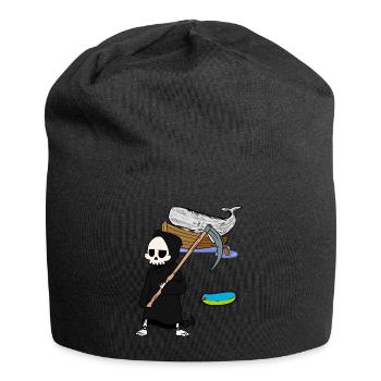 Mammifères marins Baleine Poisson Faucheur Protection de l’environnement - Bonnet en jersey - noir - Devant