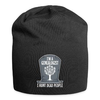 I hunt dead people - Jersey Beanie - black - Front