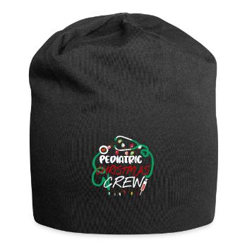 Kinderkrankenschwester Weihnachtscrew Kinderarzt - Jersey-Beanie - Schwarz - Vorne