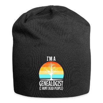 I hunt dead people - Jersey Beanie - black - Front
