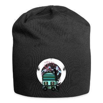 Trailer Naturfreund Freizeit Frühling Natur Alm - Jersey Beanie - black - Front