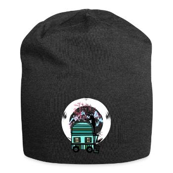 Trailer Naturfreund Freizeit Frühling Natur Alm - Jersey Beanie - charcoal grey - Front