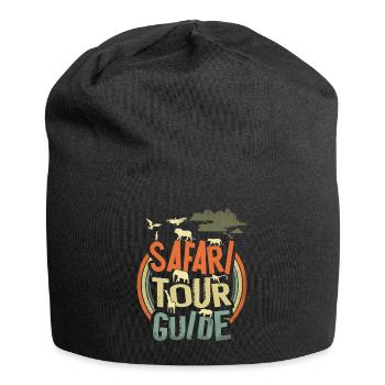 Safari Tour Guide - Jersey-Beanie - Schwarz - Vorne