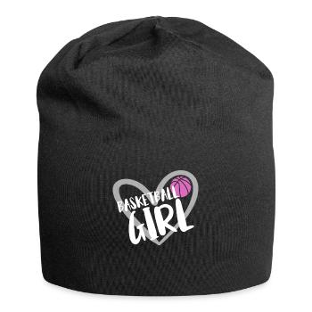 Basketball Geschenk für Basketballspieler - Jersey-Beanie - Schwarz - Vorne