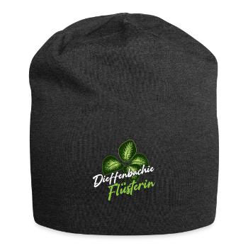 Dieffenbachia Whisperer Houseplant Plants - Jersey Beanie - charcoal grey - Front