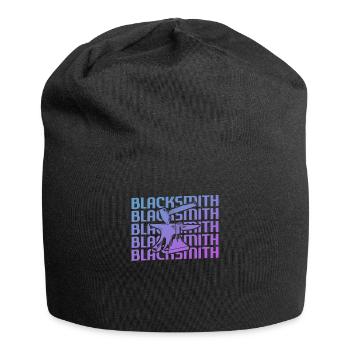 Retro Vintage Classic Blacksmith Blacksmithing - Jersey-Beanie - Schwarz - Vorne