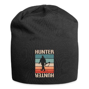 Retro Vintage Classic Hunter Hunting - Jersey Beanie - black - Front