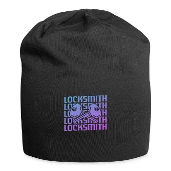 Retro Vintage Classic Locksmith Locksmithing - Jersey-Beanie - Schwarz - Vorne