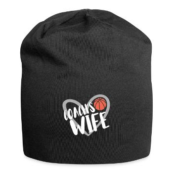 Basketball Geschenk für Basketballspieler - Jersey-Beanie - Schwarz - Vorne
