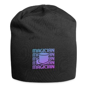 Retro Vintage Classic Magician Magic Trick - Jersey Beanie - black - Front